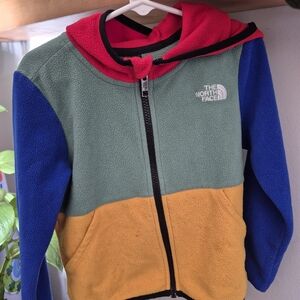 The North Face Kids Colorblock Fleece Jacket - Green, Blue, Yellow, Red